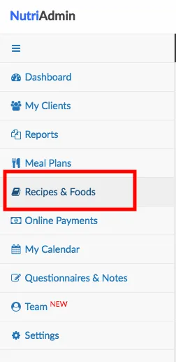 recipes and foods
